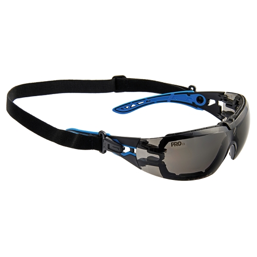 SAFETY GLASSES PROTEUS 5 SMOKE LENS SPEC AND GASKET COMBO